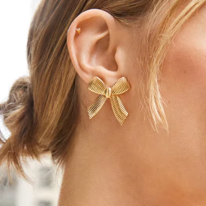 Aretes chapados en Oro 18k