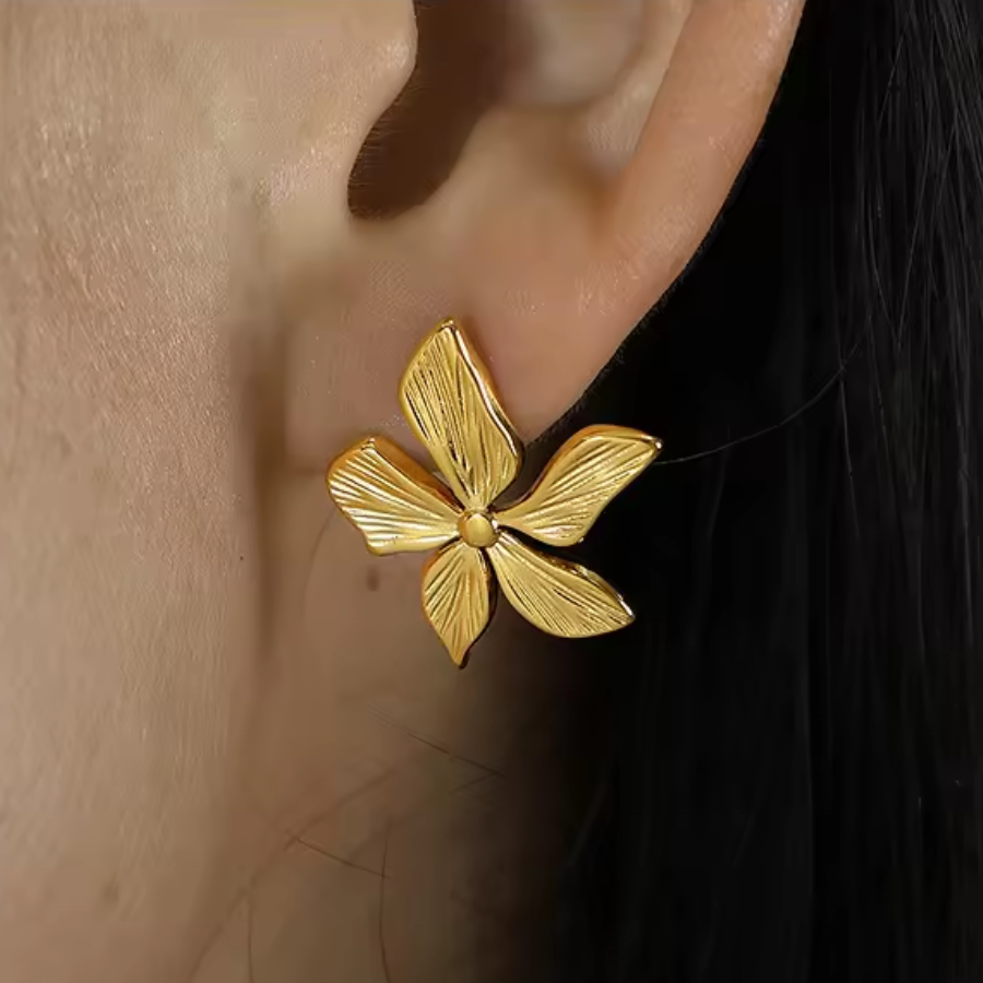 Aretes chapados en Oro 18k