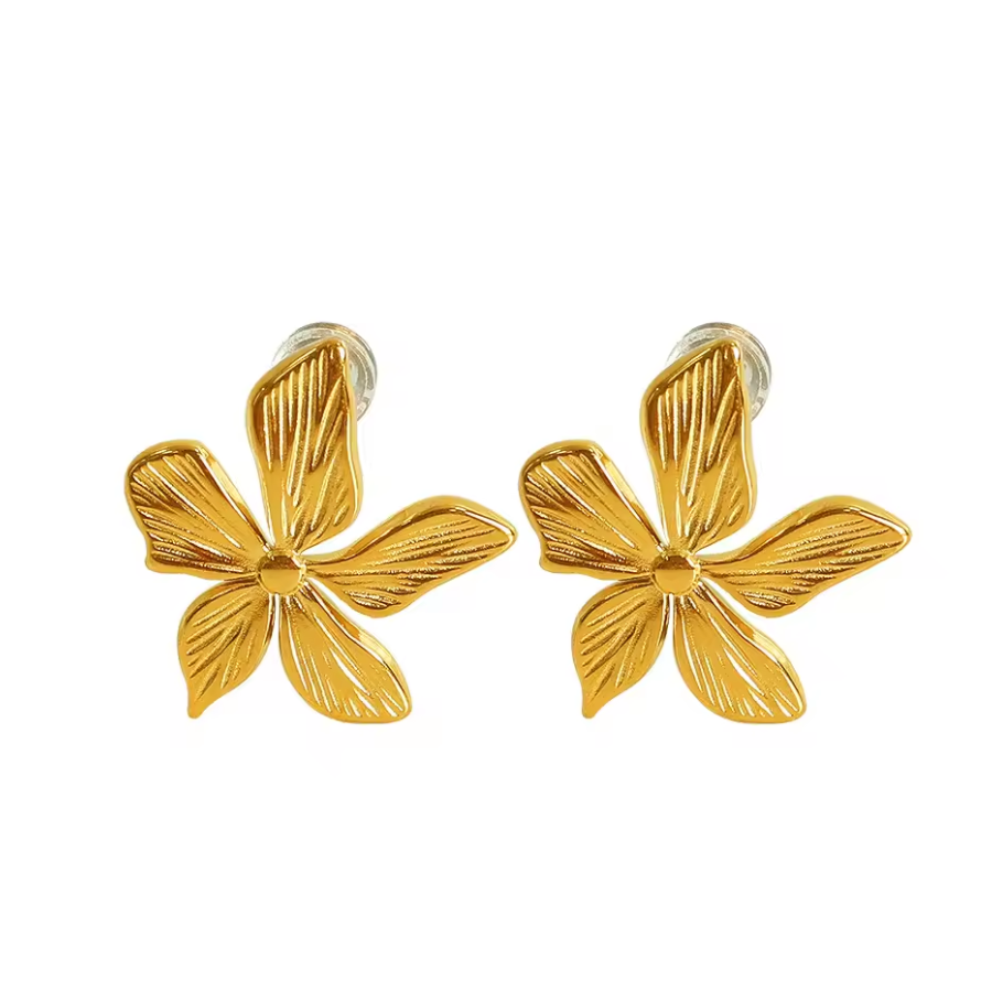 Aretes chapados en Oro 18k