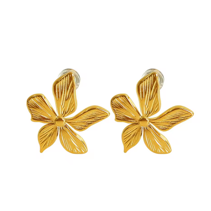 Aretes chapados en Oro 18k