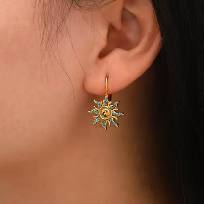 Aretes chapados en Oro 18k