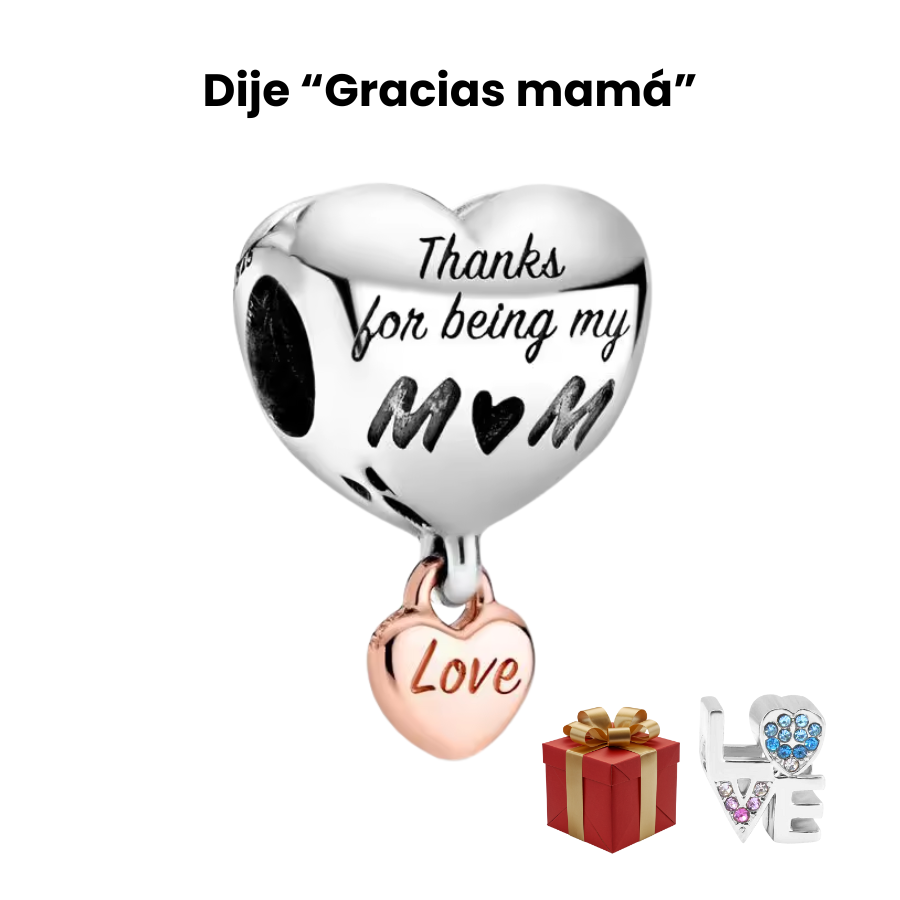 Pulsera de Dijes "Amor de Madre"